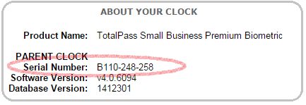 Look Up Serial Number - About Your Clock Look Up Serial Number - About Your Clock