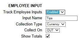 preference setting