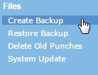 Create Backup