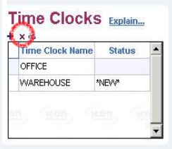 remove time clock